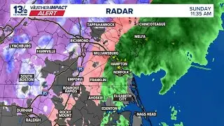 LIVE COVERAGE | Sleet, cold rain fall across Hampton Roads as winter storm exits