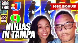 🥷💰 Ninjas in Tampa &mdash; Ninja Moon $2 Bonus Round  🎰 Seminole Hard Rock Tampa &mdash; S2EP6