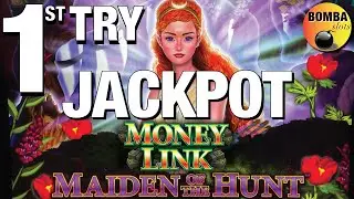 NEW SLOT JACKPOT! Maiden of the Hunt ~ Money Link $20 Bet Bonus Handpay in Las Vegas! Slot Play!