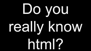 Do you know html?