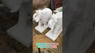 beautifully crafted, our stunning Marble Elephant     📞+916378091556 #marbleelephant #youtubeshorts