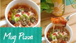1 Minute mug pizza | Quick pizza recipe | Microwave mug pizza
