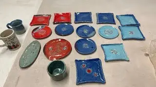HAND BUILT & EASY PLATE PROJECT #ceramic #clay #art #pottery