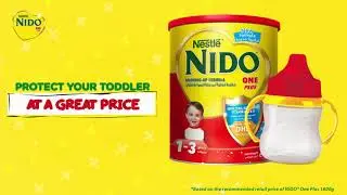 A cup of NIDO One Plus is fortified with a unique blend of nutrients!