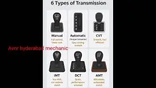 6 Types of Transmission & Gear Box Explain #automobile #cars #mechanic #transmission #gearbox #amt 