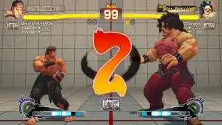 Ultra Street Fighter IV battle: Ryu (BrooklynKnight26) vs Hugo (eva02langley)