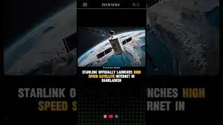 Starlink officially launches high-speed #technews #trending #starlink #bangladesh