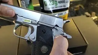 WE 1911 MEU Silver Full Metal video testing bago ipadala sa Isabela. #hobbyshop #toyonly