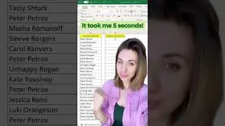 Learn how to use UNIQUE Function in Excel #shorts