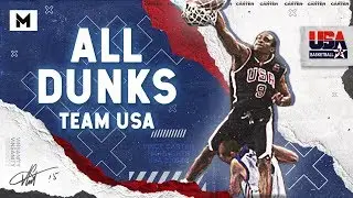 Vince Carter ALL DUNKS From Team USA! (2000 & 2003)
