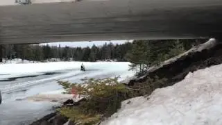 Water skipping the 2017 Ski-Doo Summit G4