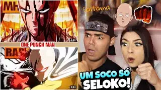 React • Tipo Saitama 👊 ( One Punch Man ) MHRAP + Rap do Saitama // Soco 1000% Sério // TK RAPS