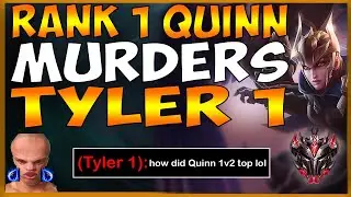 #1 QUINN WORLD DESTROYS TYLER 1 IN HIGH-ELO (COMEBACK FROM LOSING LANE) - League of Legends
