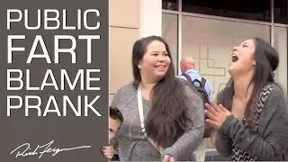 Public Fart Blaming Prank!