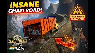 Extreme Hill Death Road in ETS2 🚛💀 | One Mistake = Game Over🚛 PUSHPA The Fire Truck