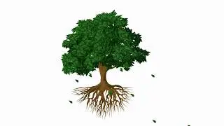 Powerpoint motion animation - tree and leaf falling  animation in PowerPoint