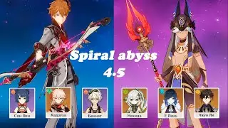 Чайлд и Сайно /Spiral abyss 4.5 /Genshin Impact 12 бездна 4K Full HD