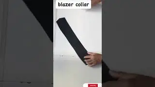 Attach Blazer Collar #blazercollar #diysewingprojects #sewingtipsandtechniques #sewingmadeeasy