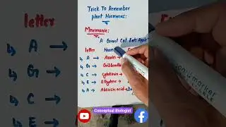 🔥Trick to remember plant hormones and their functions 🔥 #biology #biologyshorts #phytohormones
