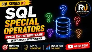 🚀 SQL Special Operators Explained | LIKE, IN, BETWEEN, IS NULL & IS NOT NULL | SQL Series #9