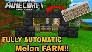 Minecraft automatic watermelon, pumpkin farm , Minecraft #minecraft #shaders #minecraftpe