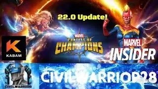 Marvel Contest of Champions 22.0 Update Video/Marvel Insider Offers!!!