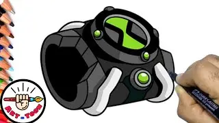 how to draw the omnitrix | drawing Ben 10 Watch | Step by step