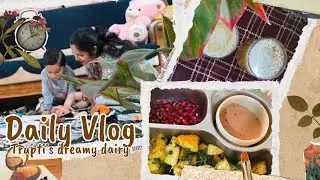 A Calm Day in My Life 🧺🌸| Silent Aesthetic Daily Vlog | Indian Mom🤎