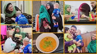 Baji ki tabiyat pochne Gayee Maikay. Husband Akele grocery shopping karne gai. Amber Naz