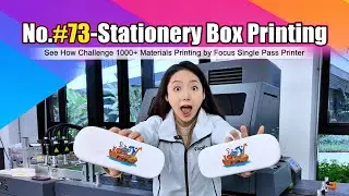 Challenge 1000+ materials printing by single pass printer: No 73 Pencil box printing #singlepass