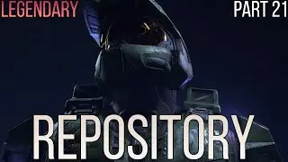 Halo Infinite Campaign - Legendary - Part 21 Repository (PC Ultra Settings 60fps)