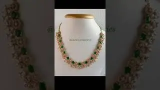 Green stone necklace designs