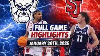Butler vs #25 St John&rsquo;s Highlights 1/28/26 2026 College Basketball Highlights 