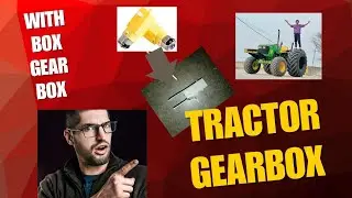 How to make tractor gear box with bo gear motor || gear box|| bo motor||#gearbox #bo #motor 