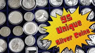 95 Unique SILVER WORLD COINS! What I paid and what they are worth! Full stack of World Silver!