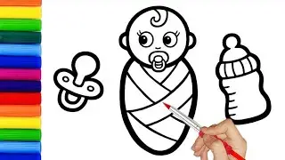 Baby Accessories Drawing, Painting & Coloring For Kids and Toddlers_ Easy Art