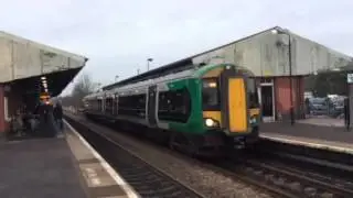 172215 Leaves P1 at Stourbridge Junction (W.Mids) Saturday 23.01.2016