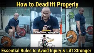 How to Deadlift Properly | Essential Rules to Avoid Injury & Lift Stronger | #youtubevideo 