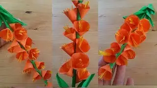 Cómo hacer Flores de Papel fáciles. Aprende manualidades con papel paso a paso