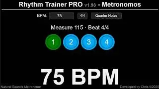 Metronome 75 BPM