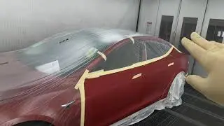 One way to spray candy paint (tinted clear) explained