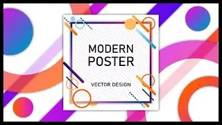 Modern Poster Design | illustrator