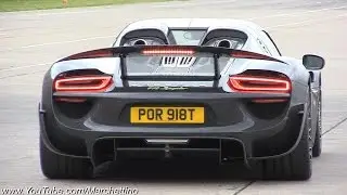 Porsche 918 Spyder Launch Controls, Accelerations and Drag Racing