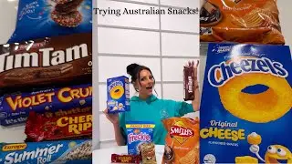 Brit trying AUSTRALIAN snacks for the first time! I was SHOCKED by the TimTams 😳