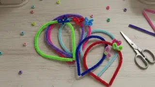 DIY Pipe Cleaner Hairbands | Easy Aesthetic Hair Accessories (Step-by-Step)