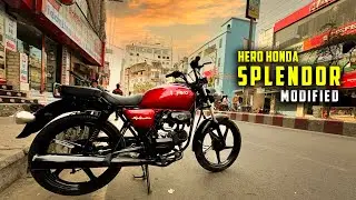 hero honda splendor 100cc bike modified into classic bike in bangladesh @BikeParlour