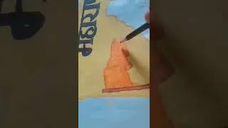 💫Jay Maharashtra | Painting with water colors | maharashtra din 1 may..#maharashtra 💥🚩