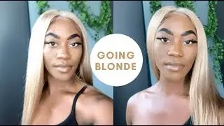 Going Blonde For the First Time | Ft @RamaeHairCollection