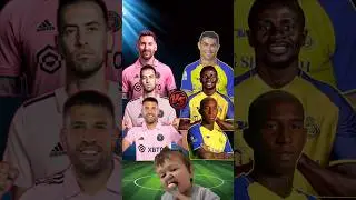 Inter Miami Team (Messi, Busquest, Alba) VS Al Nassr Team (Ronaldo,Mane, Talisca)😈🤩🔥