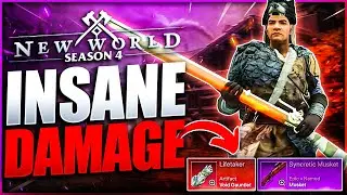 Musket Is INSANELY OVERPOWERED in New World Season 3! MAX DAMAGE Musket & Void Gauntlet Gameplay